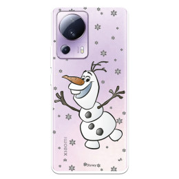 Funda para Xiaomi Mi 13 Lite Oficial de Disney Olaf Transparente - Frozen