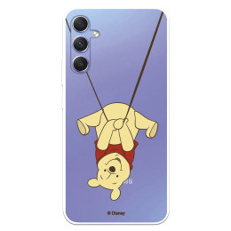 Funda para Samsung Galaxy A34 5G Oficial de Disney Winnie  Columpio - Winnie The Pooh
