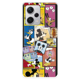 Funda para Xiaomi Redmi Note 12 Pro Plus Oficial de Disney Mickey Comic - Clásicos Disney