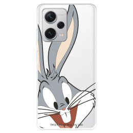 Funda para Xiaomi Redmi Note 12 Pro Plus Oficial de Warner Bros Bugs Bunny Silueta Transparente - Looney Tunes