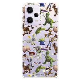 Funda para Xiaomi Redmi Note 12 Pro 5G Oficial de Disney Muñecos Toy Story Siluetas - Toy Story