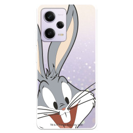 Funda para Xiaomi Redmi Note 12 Pro 5G Oficial de Warner Bros Bugs Bunny Silueta Transparente - Looney Tunes
