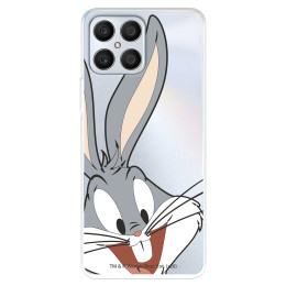 Funda para Honor X6 Oficial de Warner Bros Bugs Bunny Silueta Transparente - Looney Tunes