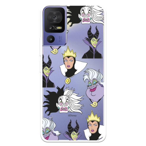 Funda para TCL 40 SE Oficial de Disney Villanas Patrón - Villanas Disney