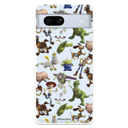 Funda para Google Pixel 7A Oficial de Disney Muñecos Toy Story Siluetas - Toy Story