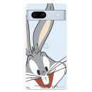 Funda para Google Pixel 7A Oficial de Warner Bros Bugs Bunny Silueta Transparente - Looney Tunes