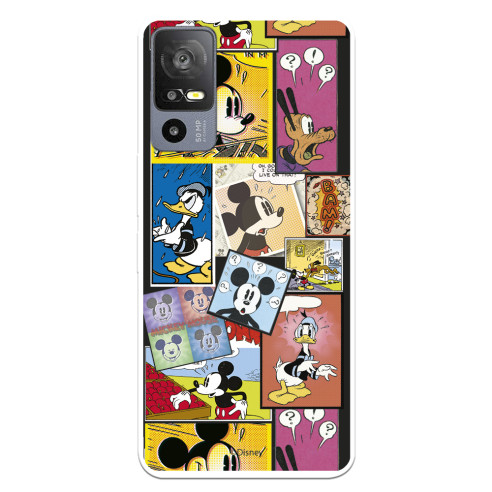 Funda para TCL 40R 5G Oficial de Disney Mickey Comic - Clásicos Disney