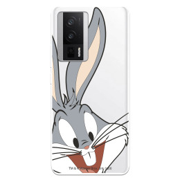 Funda para Poco F5 Pro 5G Oficial de Warner Bros Bugs Bunny Silueta Transparente - Looney Tunes