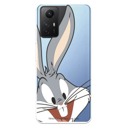 Funda para Xiaomi Redmi Note 12S Oficial de Warner Bros Bugs Bunny Silueta Transparente - Looney Tunes