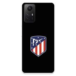 Funda para Xiaomi Redmi Note 12S del Atlético de Madrid Escudo Fondo Negro  - Licencia Oficial Atlético de Madrid