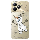 Funda para Realme C53 Oficial de Disney Olaf Transparente - Frozen