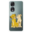 Funda para Honor 90 Oficial de Disney Simba y Nala Silueta - El Rey León