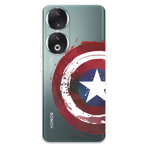 Funda para Honor 90 Oficial de Marvel Capitán América Escudo Transparente - Marvel