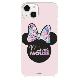 Funda para iPhone 15 Oficial de Disney Minnie Pink Shadow - Clásicos Disney