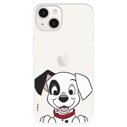 Funda para iPhone 15 Plus Oficial de Disney Cachorro Sonrisa - 101 Dálmatas