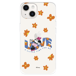 Funda para iPhone 15 Plus Oficial de Disney Minnie Minnie Love - Clásicos Disney