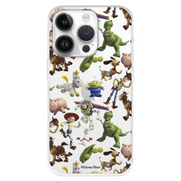 Funda para iPhone 15 Pro Oficial de Disney Muñecos Toy Story Siluetas - Toy Story