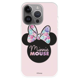 Funda para iPhone 15 Pro Max Oficial de Disney Minnie Pink Shadow - Clásicos Disney