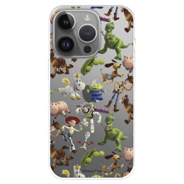Funda para iPhone 15 Pro Max Oficial de Disney Muñecos Toy Story Siluetas - Toy Story