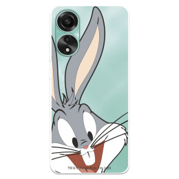 Funda para Oppo A78 4G Oficial de Warner Bros Bugs Bunny Silueta Transparente - Looney Tunes
