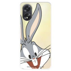 Funda para Oppo A38 Oficial de Warner Bros Bugs Bunny Silueta Transparente - Looney Tunes