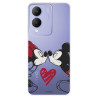 Funda para Vivo Y17s Oficial de Disney Mickey y Minnie Beso - Clásicos Disney