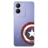 Funda para Vivo Y17s Oficial de Marvel Capitán América Escudo Transparente - Marvel