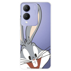 Funda para Vivo Y17s Oficial de Warner Bros Bugs Bunny Silueta Transparente - Looney Tunes
