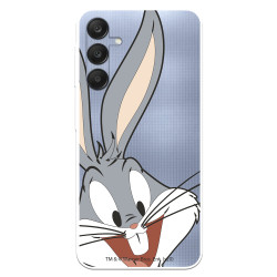 Funda para Samsung Galaxy A25 5G Oficial de Warner Bros Bugs Bunny Silueta Transparente - Looney Tunes