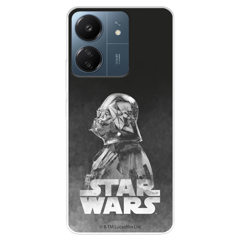 Funda para Xiaomi Redmi 13C Oficial de Star Wars Darth Vader Fondo negro - Star Wars