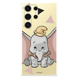 Funda para Samsung Galaxy S24 Ultra Oficial de Disney Dumbo Silueta Transparente - Dumbo