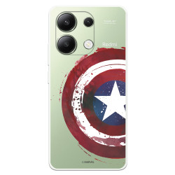 Funda para Xiaomi Redmi Note 13 4G Oficial de Marvel Capitán América Escudo Transparente - Marvel