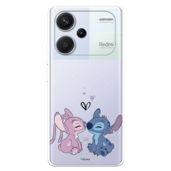 Funda para Xiaomi Redmi Note 13 Pro Plus 5G Oficial de Disney Angel & Stitch Beso - Lilo & Stitch