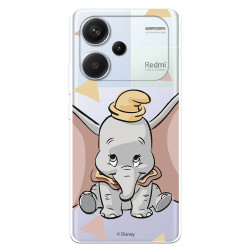 Funda para Xiaomi Redmi Note 13 Pro Plus 5G Oficial de Disney Dumbo Silueta Transparente - Dumbo