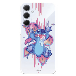Funda para Samsung Galaxy A35 5G Oficial de Disney Stitch Graffiti - Lilo & Stitch