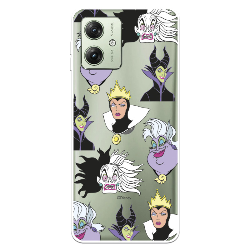 Funda para Motorola Moto G54 5G Oficial de Disney Villanas Patrón - Villanas Disney