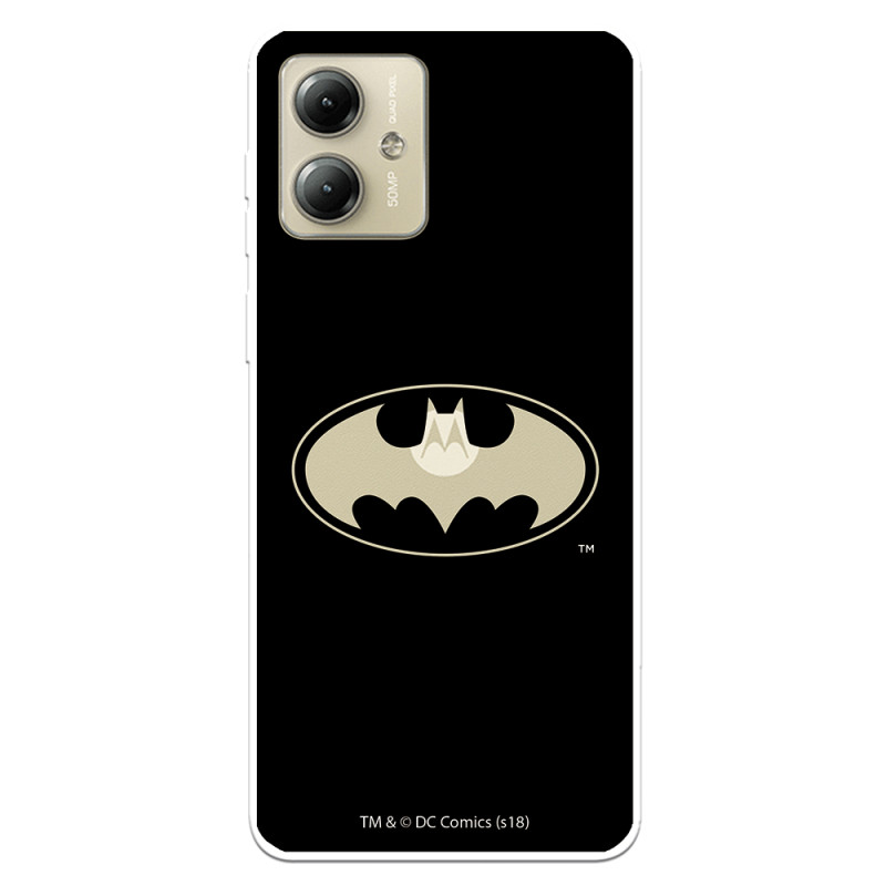 Funda para Motorola Edge 40 Neo Oficial de DC Comics Batman Logo Transparente - DC Comics