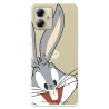 Funda para Motorola Edge 40 Neo Oficial de Warner Bros Bugs Bunny Silueta Transparente - Looney Tunes