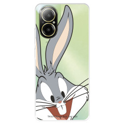 Funda para Realme C67 Oficial de Warner Bros Bugs Bunny Silueta Transparente - Looney Tunes