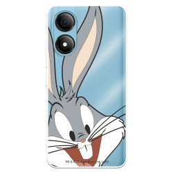 Funda para ZTE Blade A33s Oficial de Warner Bros Bugs Bunny Silueta Transparente - Looney Tunes