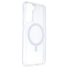 Funda Transparente Logo Compatible con Magsafe para Samsung Galaxy S21 FE