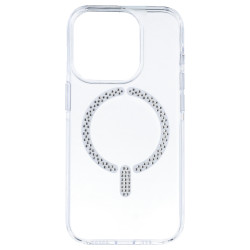 Funda Antiyellow Compatible con MagSafe con Brillantes para iPhone 15 Pro Max