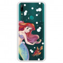 Carcasa Oficial Disney Sirenita y Sebastián Transparente para Huawei P Smart Z - La Sirenita- La Casa de las Carcasas