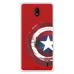 Carcasa Oficial  Escudo Capitan America para Nokia 1 Plus- La Casa de las Carcasas