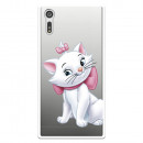 Oficjalne przezroczyste etui Disney Marie Silhouette do Sony Xperia XZ — The Aristocats