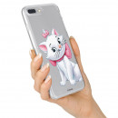 Oficjalne przezroczyste etui Disney Marie Silhouette do telefonu Alcatel 3X — The Aristocats