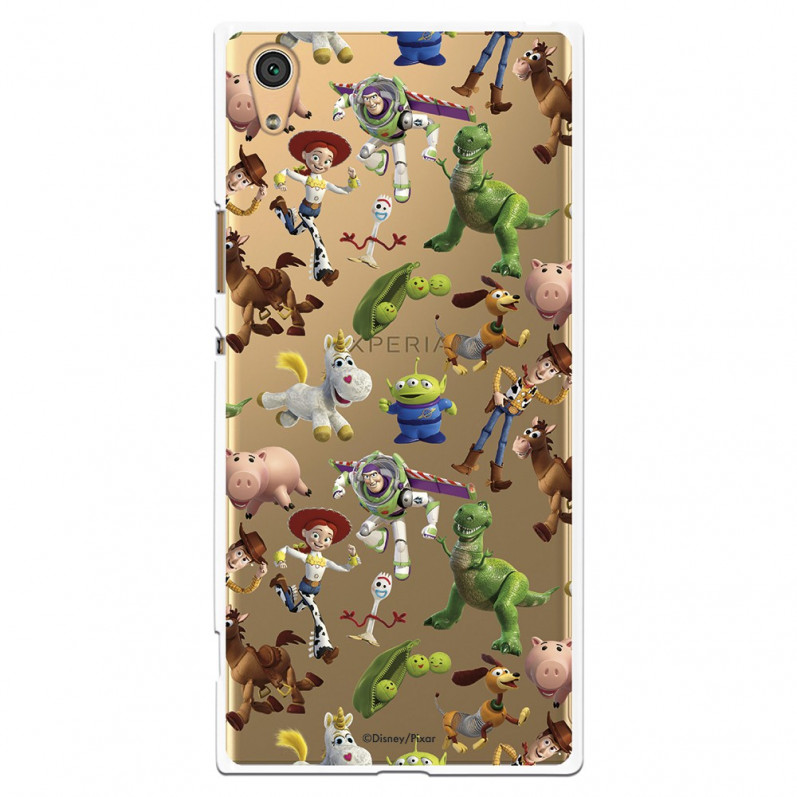 Oficjalne przezroczyste etui Disney Toy Story Sylwetki — Toy Story do telefonu Sony Xperia XA1 Ultra