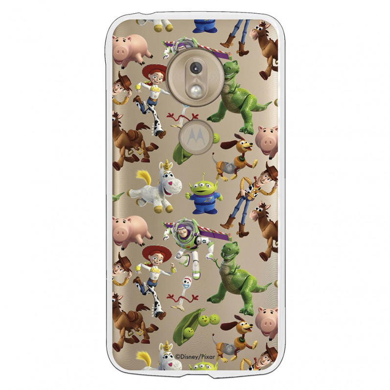 Oficjalne przezroczyste etui Disney Toy Story Sylwetki — Toy Story na Motorola Moto G7 Play