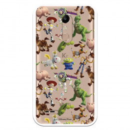 Carcasa Oficial Carcasa Oficial Disney Toy Story Siluetas Transparente - Toy Story para LG K10 2018 - La Casa de las Carcasas