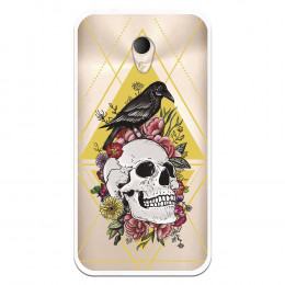 Carcasa Calavera Cuervo para Alcatel U5 3G - La Casa de las Carcasas